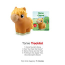Soft and squeezable Tonie figurine of a horse with a tracklist for audio stories and songs included.