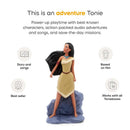 Pocahontas Tonie figurine for audio play, featuring a detailed character design in a standing pose on a purple rock.