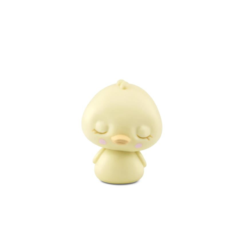 Sleepy Duck figurine from Tonies, featuring a soft yellow color and closed eyes, designed for calming sound journeys.