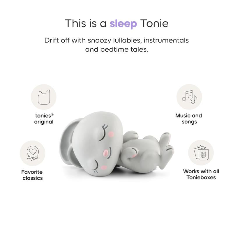 Sleepy Rabbit Tonie figurine for bedtime stories, featuring a gray, sleeping rabbit design.