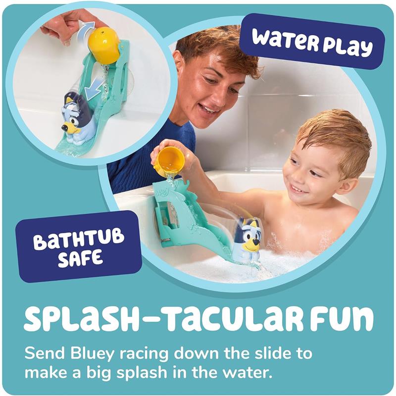 Toomies Bluey's Water Slide Bath Toy Playset