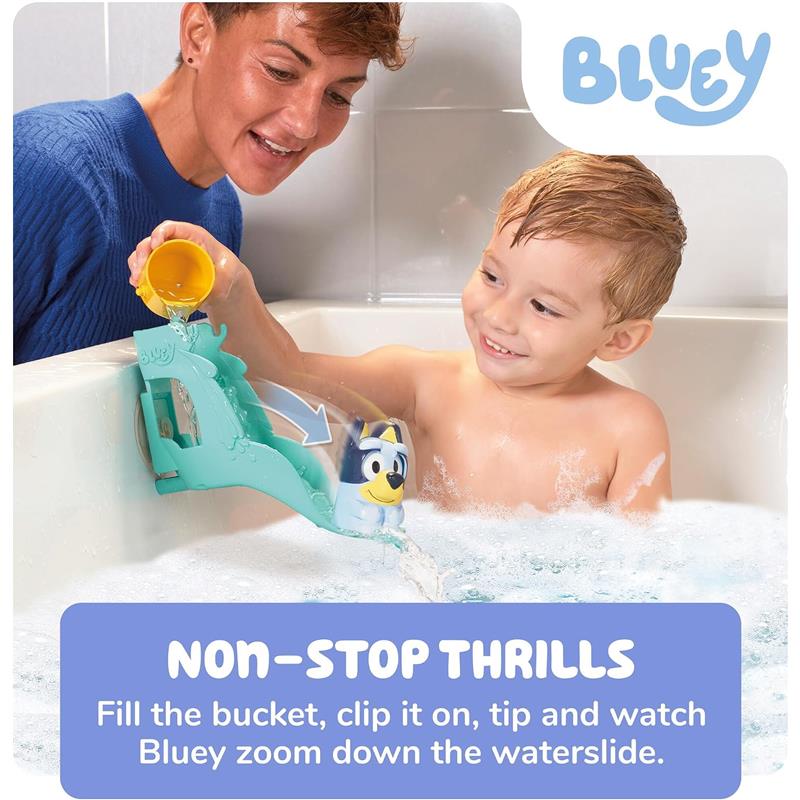 Toomies Bluey's Water Slide Bath Toy Playset