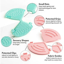 Toothi - Teether Clip, Dusty Rose Image 2