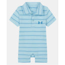 Under Armour - Short Sleeve Stripe Polo Shortall Comb Cotton, Stream Image 1