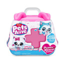 ZURU Pets Alive Pet Shop Surprise Puppy Rescue Series 3 packaging, featuring cute puppy graphics and a carry handle.