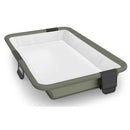 UPPAbaby Remi V2 Playard in Maddie Green; features a soft knit lining with a sturdy, olive green frame.