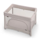 UPPAbaby Remi V2 Playard in Townsend Beige, featuring a soft knit fabric and a sturdy, modern design with mesh sides.