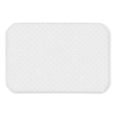 Uppababy REMI waterproof mattress cover, white with a subtle dotted pattern, designed to protect against spills.
