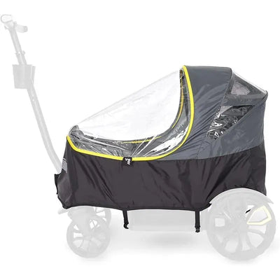Veer All Weather Cover for All-Terrain Cruiser and Cruiser City 2 Seater, featuring a clear top and protective side panels.