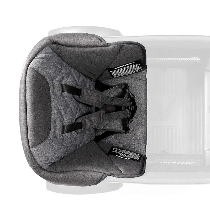 Comfort seat for Veer All-Terrain Cruiser and Cruiser City 2 Seater, featuring padded fabric, safety harness, and structural design.