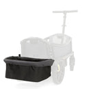 Rear foldable storage basket for Veer All-Terrain Cruiser, shown in black, ideal for carrying items.