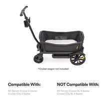Nap System for Veer All-Terrain Cruiser features a black seating area with a soft cushion; compatibility details included below.