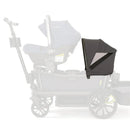 Retractable canopy for Veer All-Terrain Cruiser, displaying a dark cover with a mesh panel for shade and ventilation.