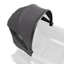 Retractable canopy in dark fabric for Veer All-Terrain Cruiser, featuring a sleek design and mesh ventilation.