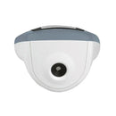 Infrared thermometer in white and gray design, featuring a sensor lens for quick 1-second readouts.