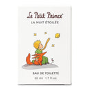Vulli Le Petit Prince La Nuit Etoilee 50 ml scented natural spray featuring an illustration of a boy with a fox looking at stars.