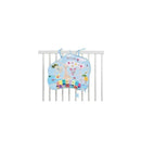 Touch & Play Board featuring a giraffe, elephants, and colorful numbers. Designed for infant sensory play.