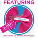 Wee Ones - Baby Girls' Grosgrain Scalloped Edge Hair Bowtie on a Elastic Band Light Pink Image 4