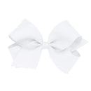 Wee Ones - Girls' Plain Wrap Classic Grosgrain Hair Bows on a WeeStay No-Slip Hair Clip Image 1