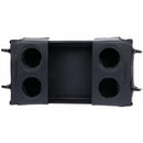 Wonderfold L2 Flex Snack Tray in black, featuring two cup holders and a central storage compartment.
