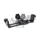 Cybex/Nuna/Maxi-Cosi adapter for Wonderfold W4 Series, featuring adjustable arms and secure attachment points.