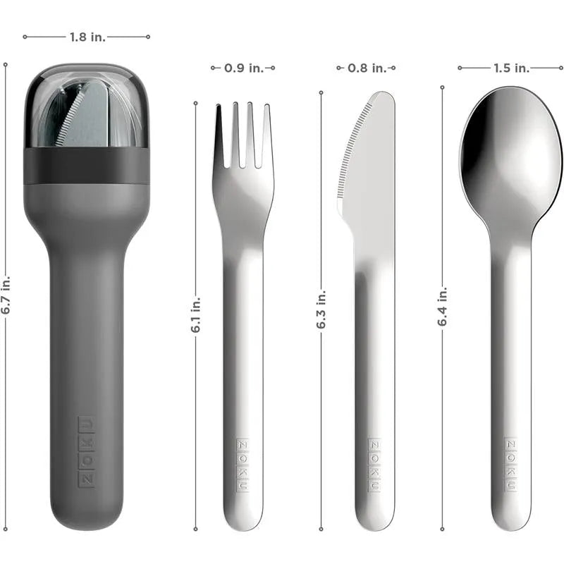 ZOKU - Pocket Utensil Set, Charcoal Image 5