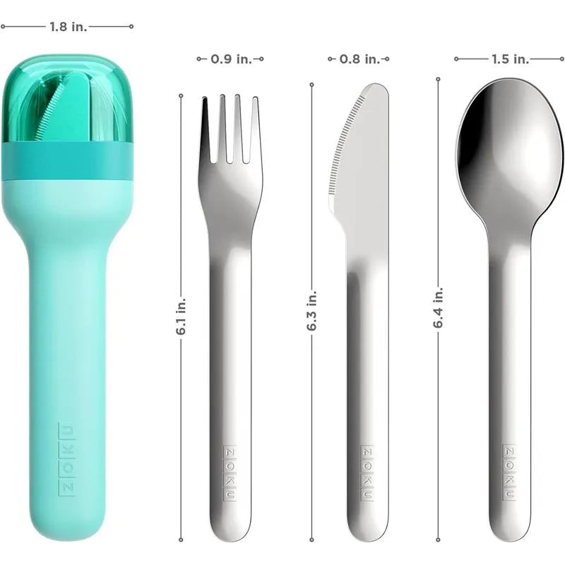 ZOKU - Pocket Utensil Set, Teal Image 5