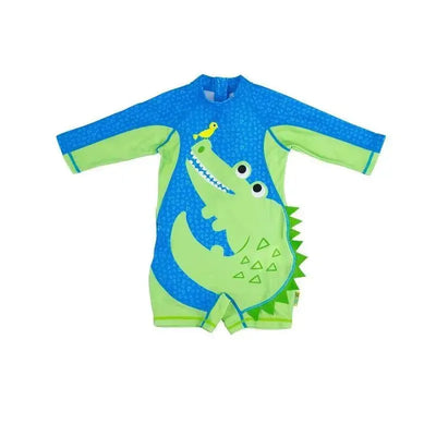 Zoocchini - Baby One Piece Surf Suit, Aidan The Alligator Image 1