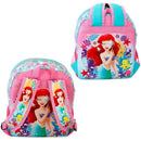 Colorful Zoofy Little Mermaid mini backpack featuring Ariel, with pink and aqua accents and fun ocean-themed designs.