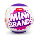 ZURU Mini Brands Fashion Series 4, displayed on a spherical package with bright purple and pink lettering.