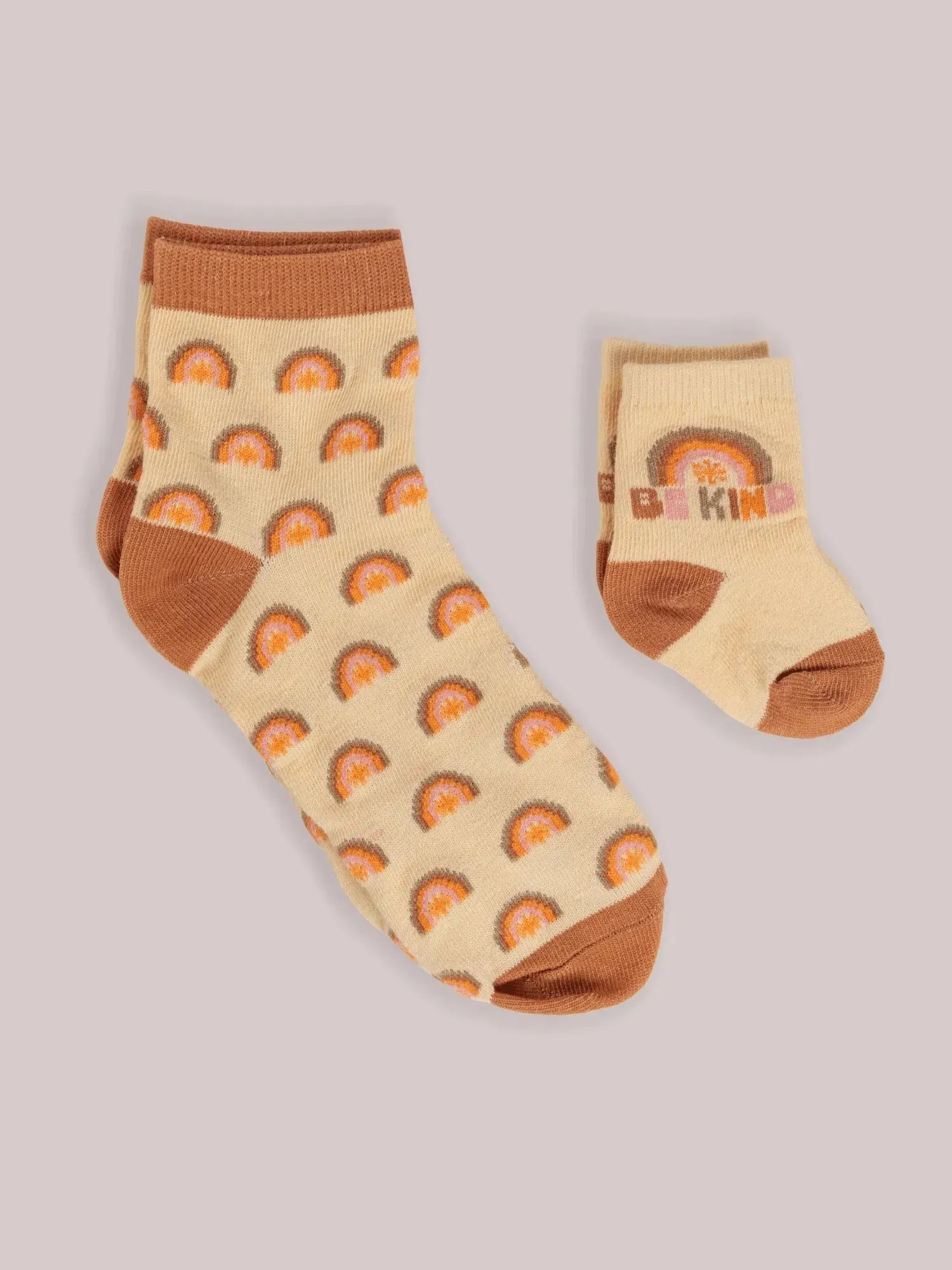 Mama & Me Socks, Be Kind Rainbows Image 3