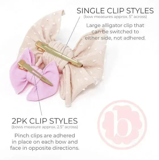2PK BABY FAB CLIPS: cherry