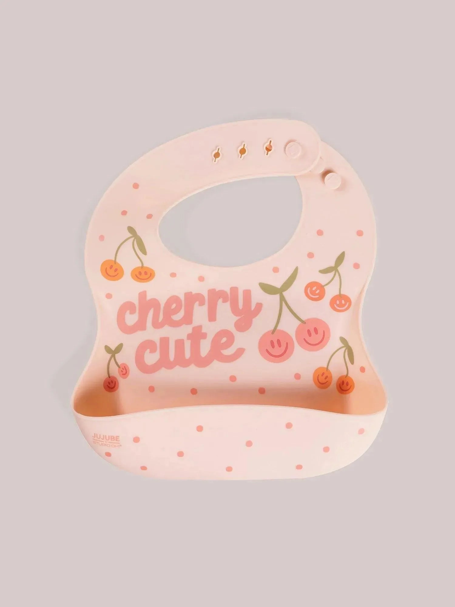 Silicone Bib, Cherry Cute by Doodle By Meg Image 2